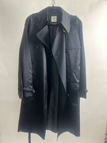 Trenchcoat, Hermès, schwarz