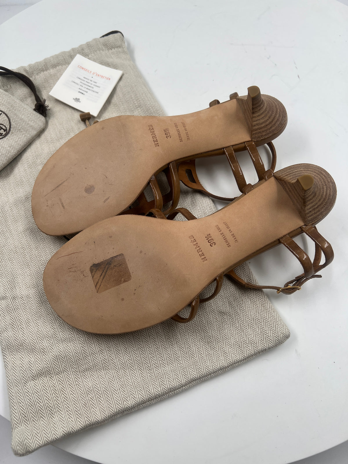 Sandalen, Hermès, beige