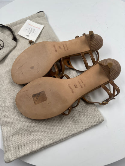 Sandalen, Hermès, beige