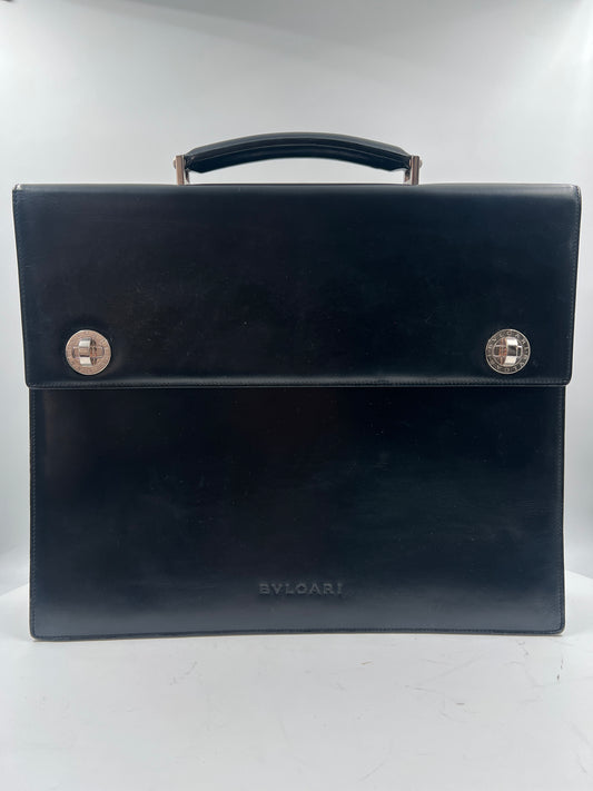 Aktentasche, Bulgari, schwarz
