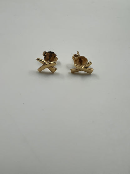 Kreuz-Ohrstecker, Tiffany & Co. x Paloma Picasso, gold
