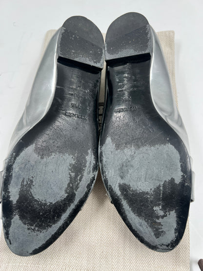 Sandalen, Hermès, silber