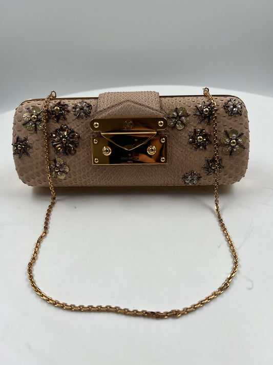 Clutch, Louis Vuitton, taupe