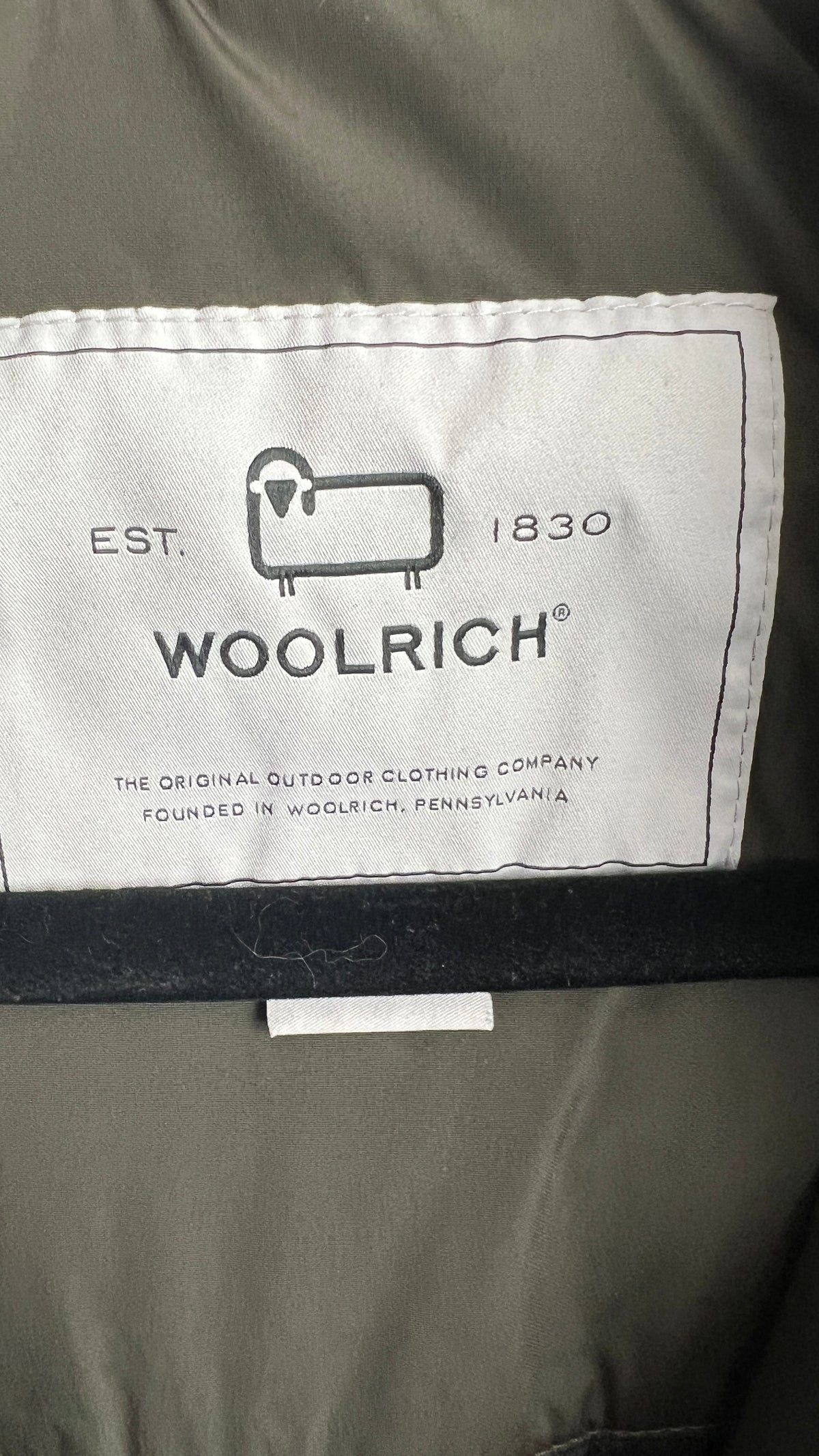 Mantel, Woolrich, grün