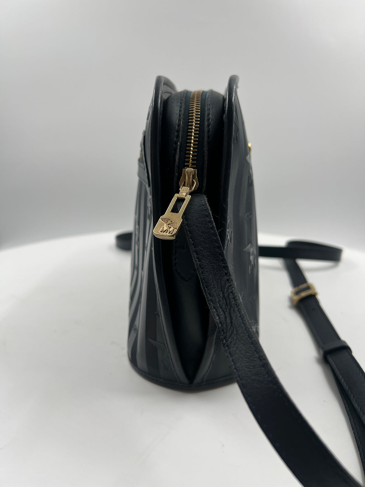 Tasche, Maison Mollerus, dunkelblau