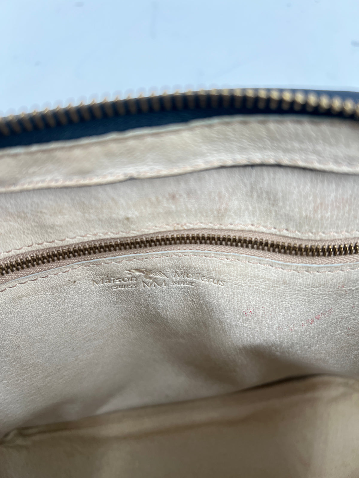Tasche, Maison Mollerus, dunkelblau