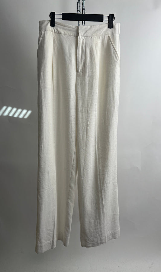 Leinenhose, Collection El Corte Ingles, weiss