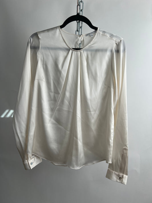 Seidenbluse, Hubert Gasser, offwhite