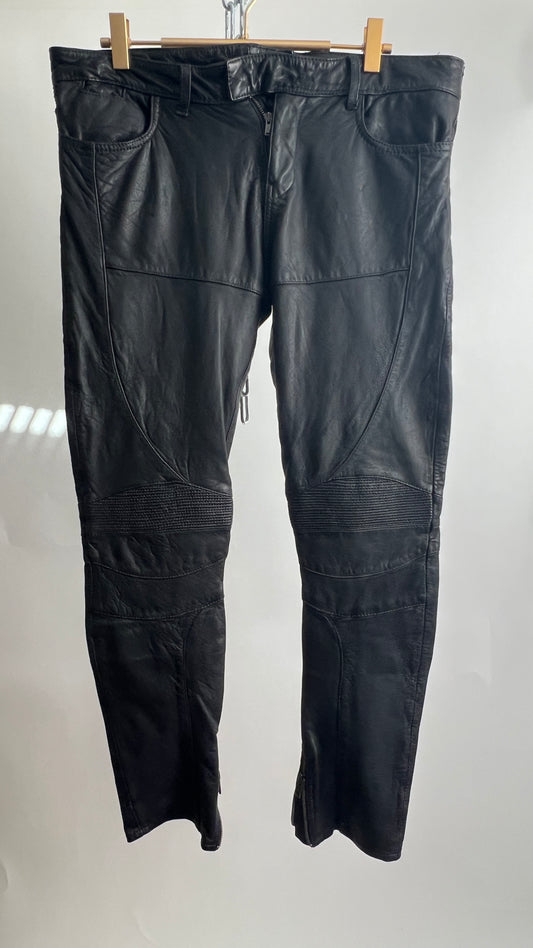 Lederhose, AllSaints, schwarz