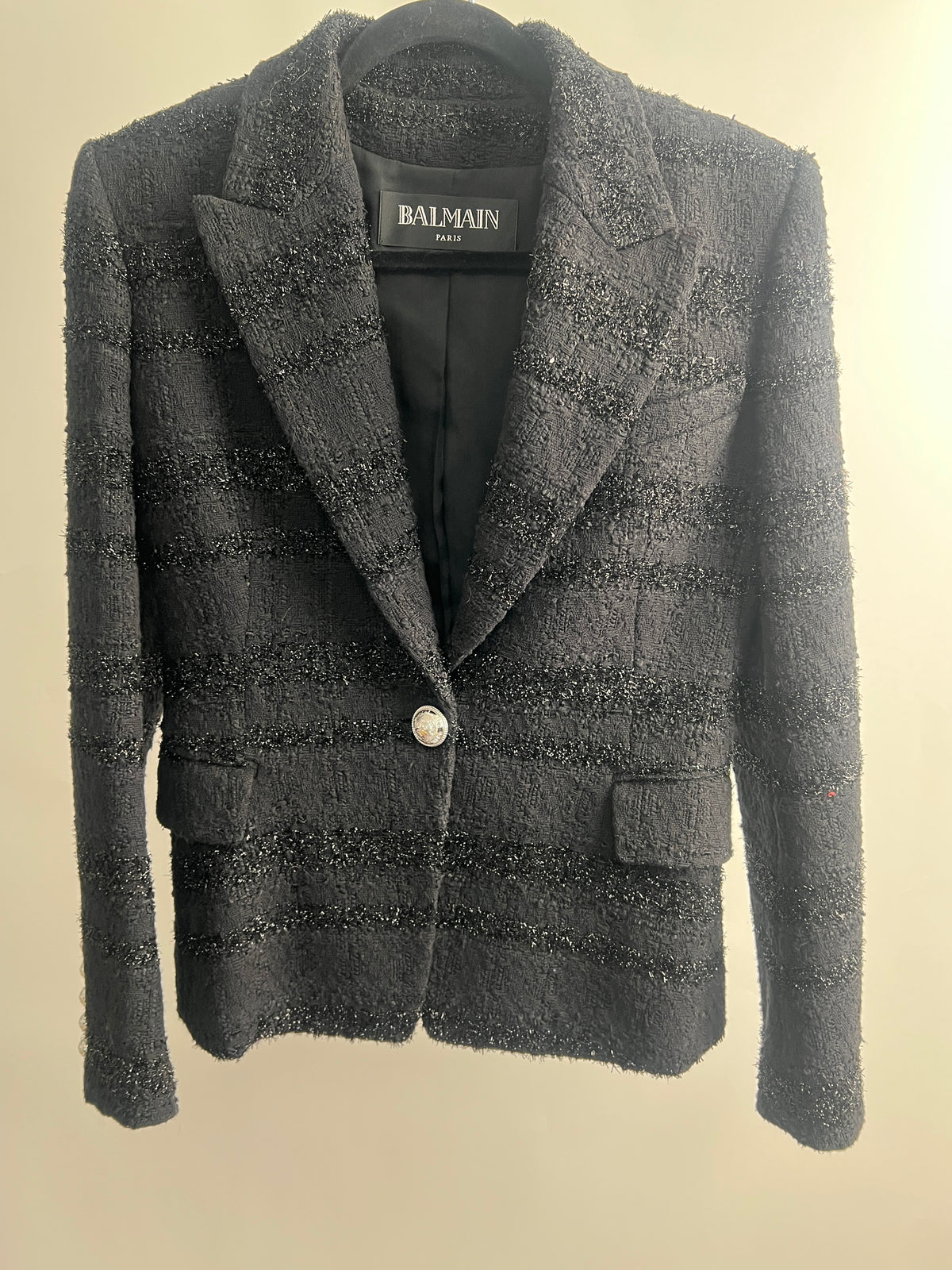 Blazer, Balmain, schwarz