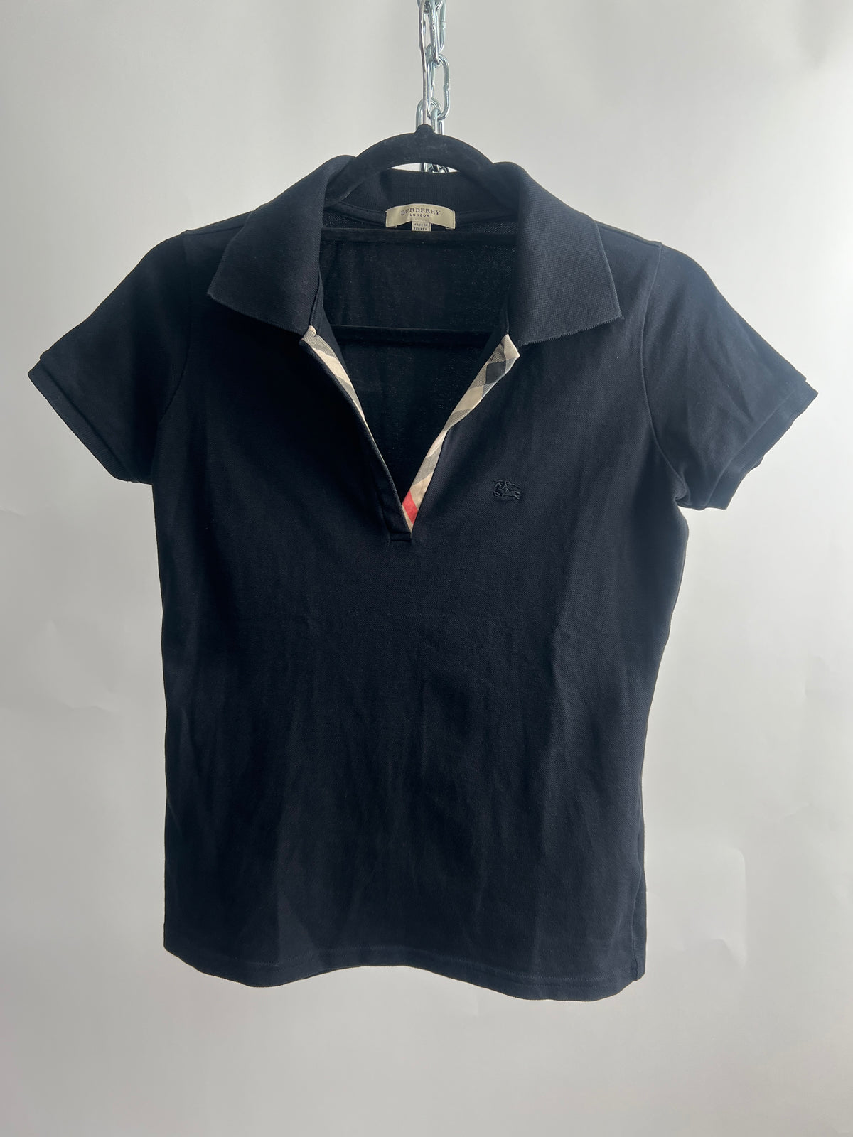 Poloshirt, Burberry, schwarz