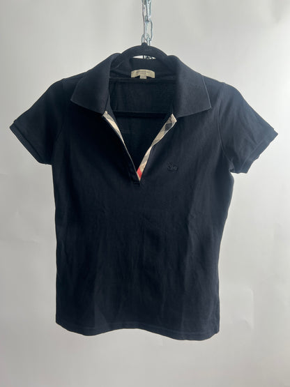 Poloshirt, Burberry, schwarz