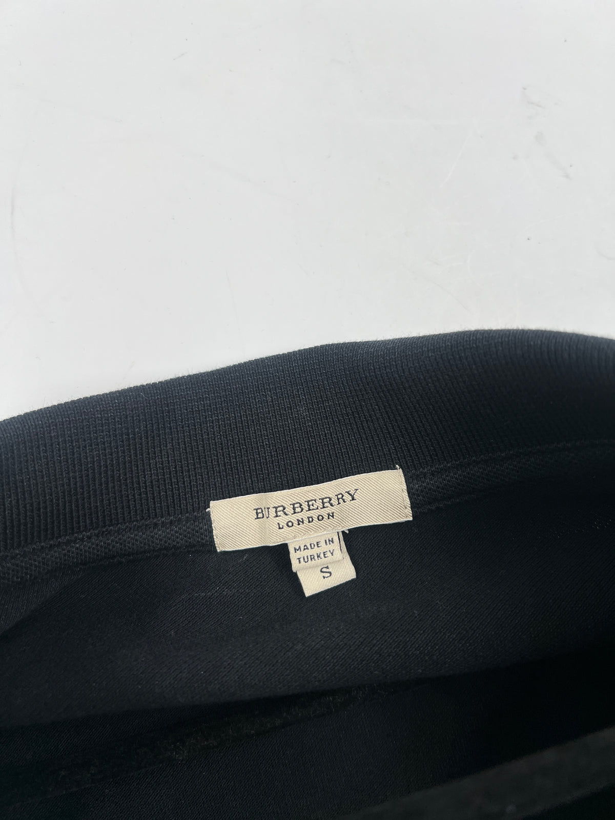 Poloshirt, Burberry, schwarz