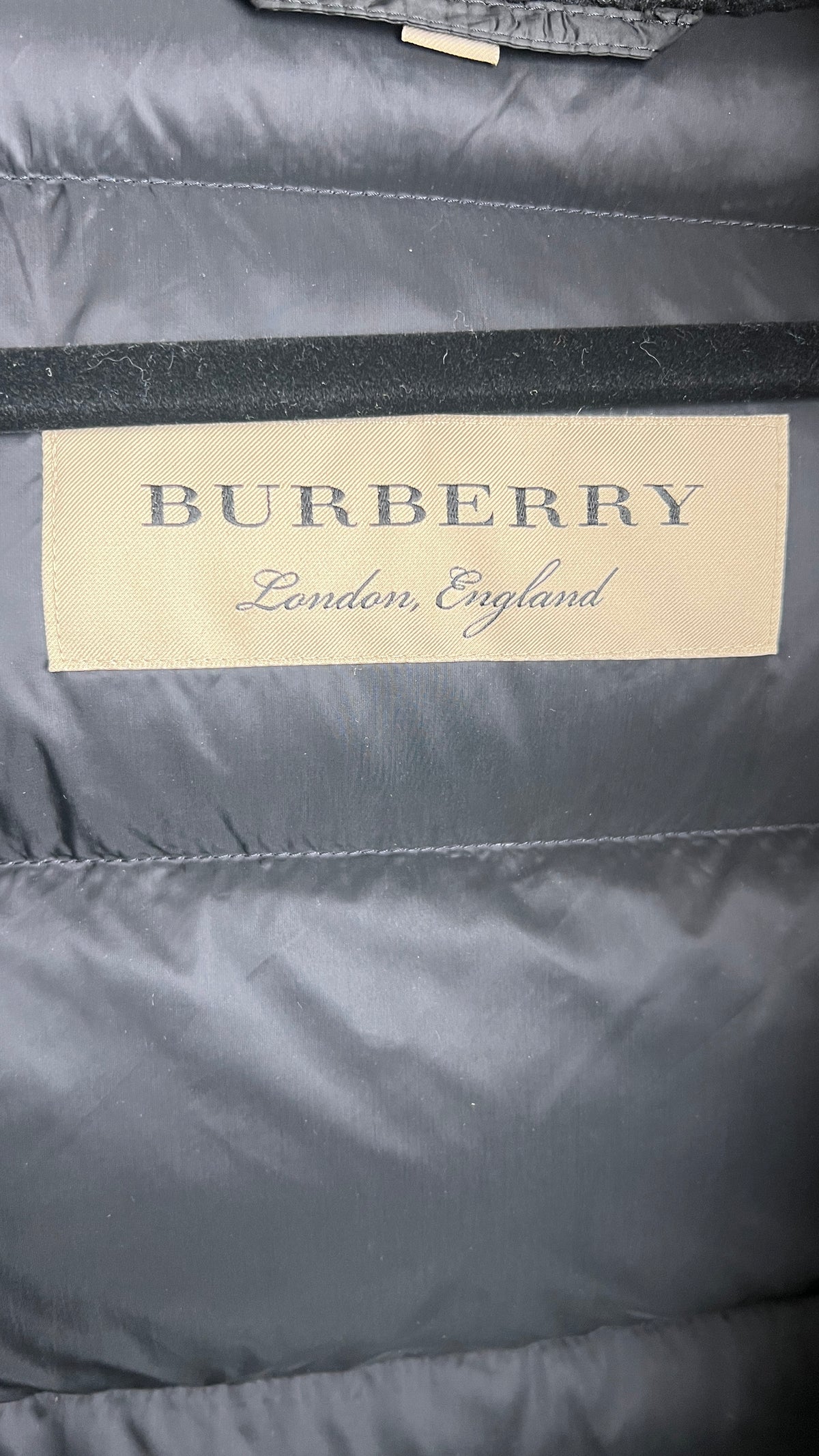 Mantel, Burberry, schwarz