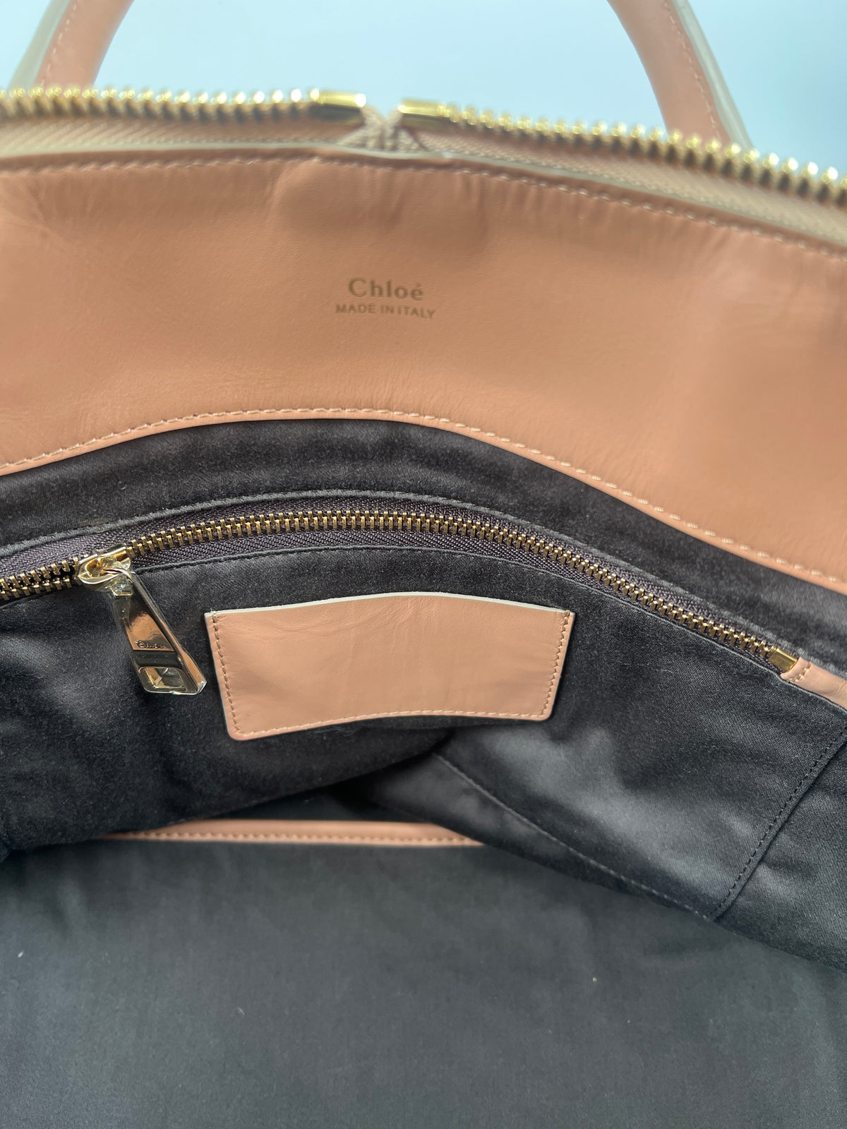 Tasche, Chloé, orange/braun