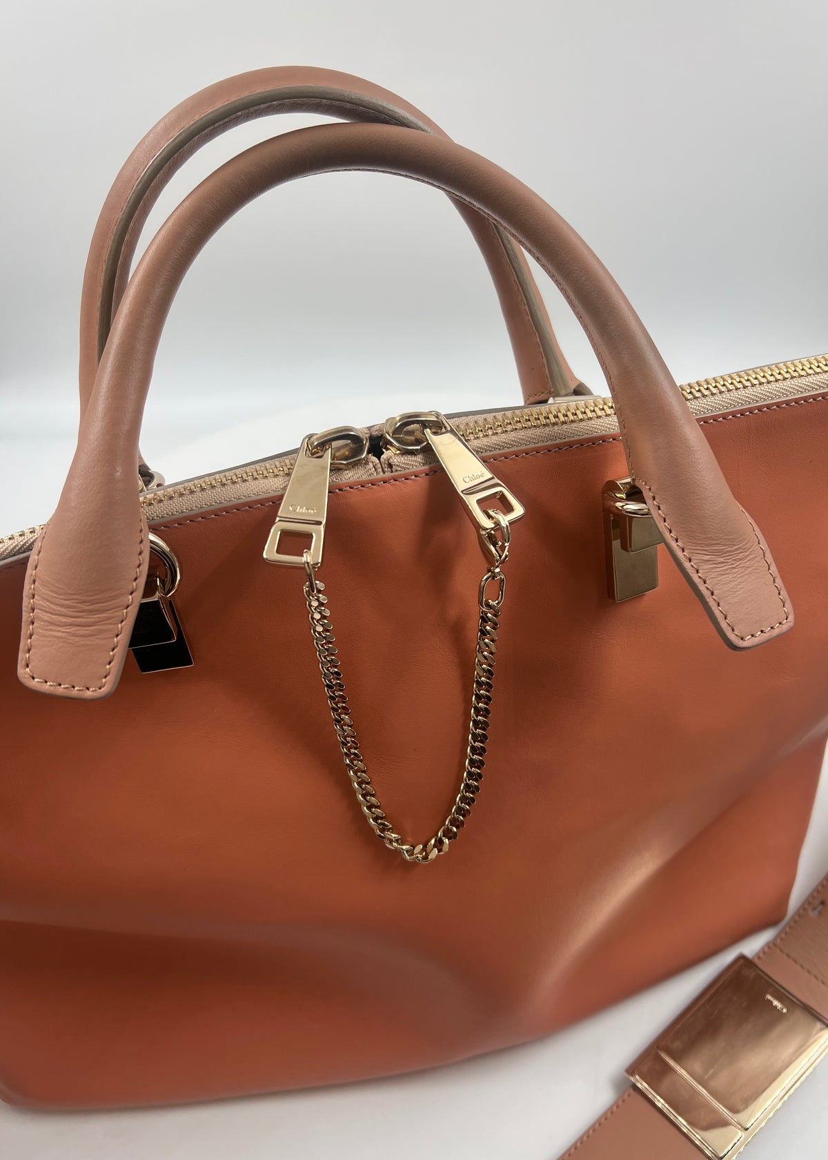 Tasche, Chloé, orange/braun