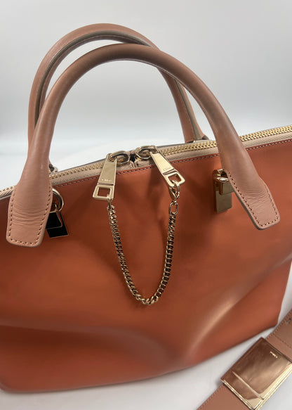 Tasche, Chloé, orange/braun