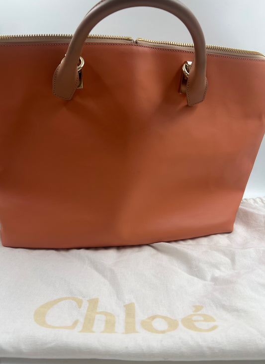 Tasche, Chloé, orange/braun