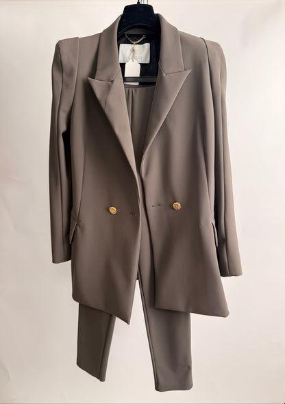 Set Blazer & Hose, INA KESS, taupe