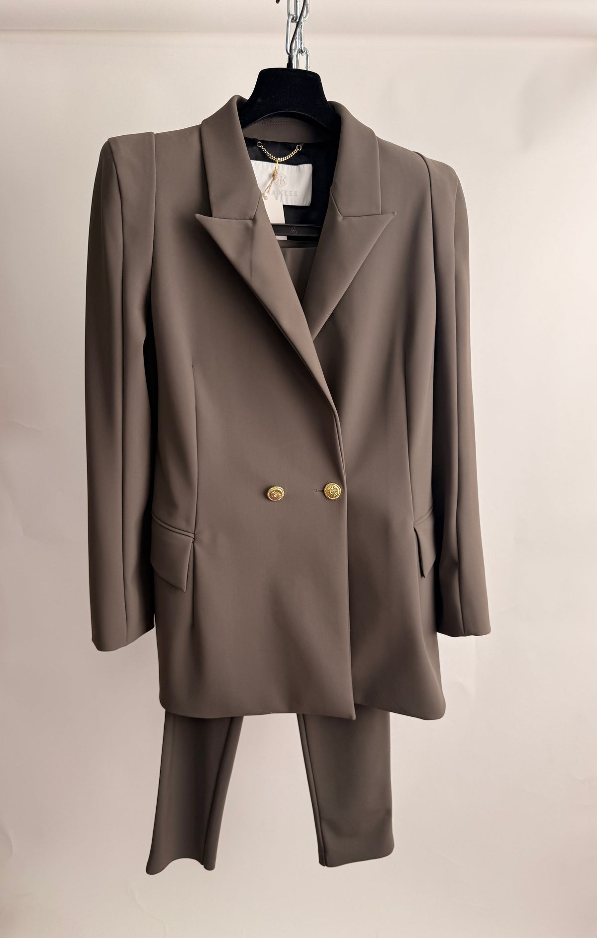 Set Blazer & Hose, INA KESS, taupe