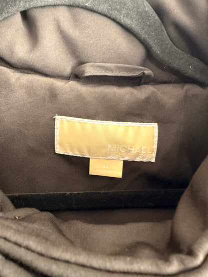 Regenmantel, Michael Kors, schwarz