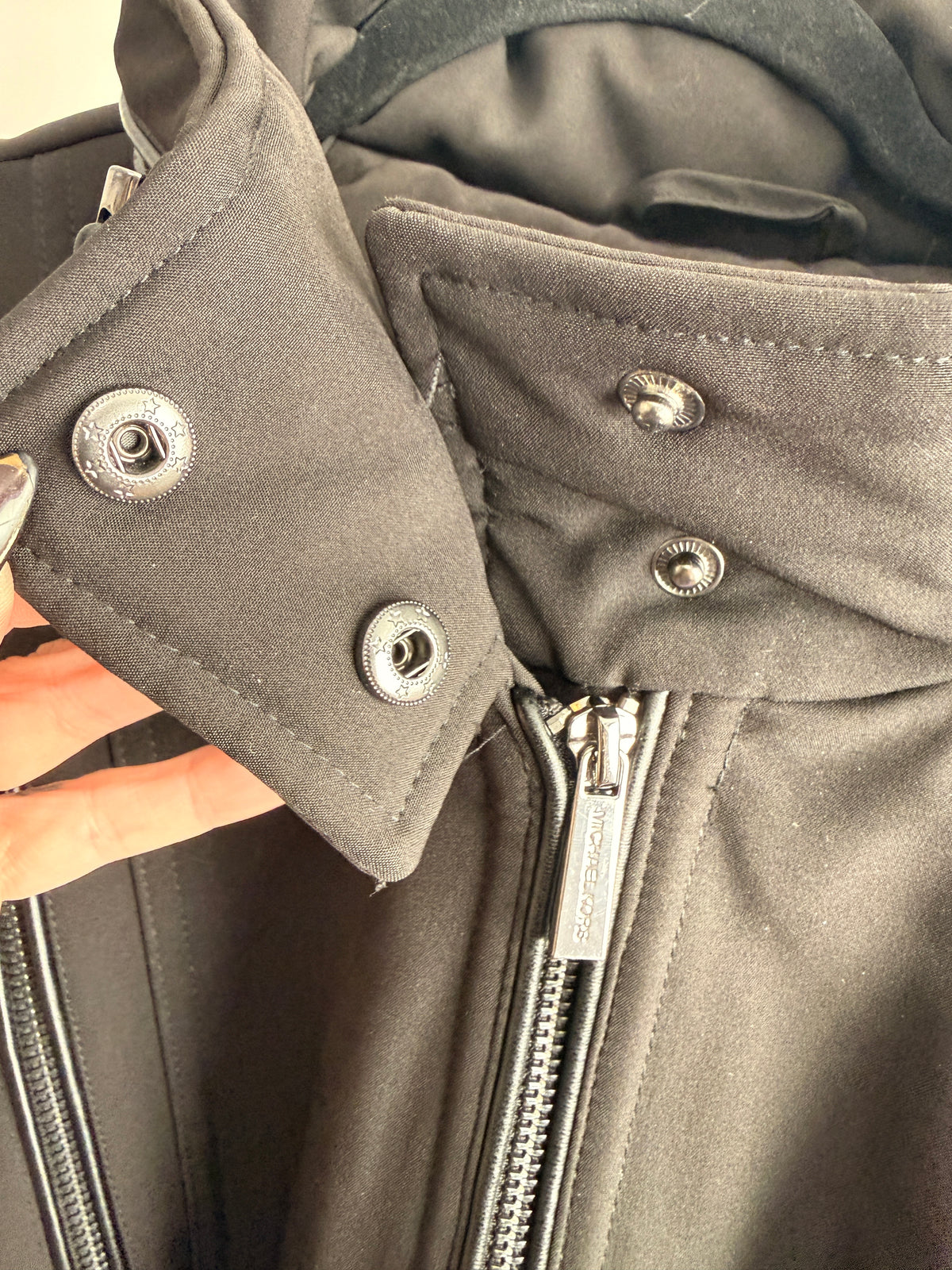 Regenmantel, Michael Kors, schwarz