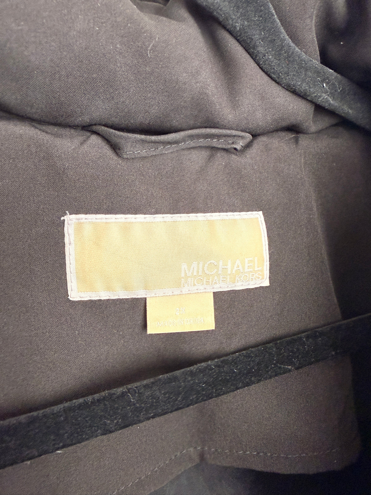 Regenmantel, Michael Kors, schwarz