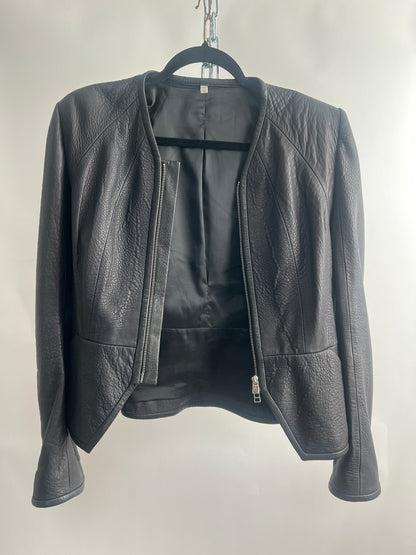Lederjacke, Faith Connexion, schwarz