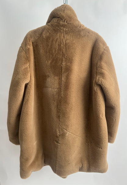 Teddy-Mantel, Hugo Boss, beige