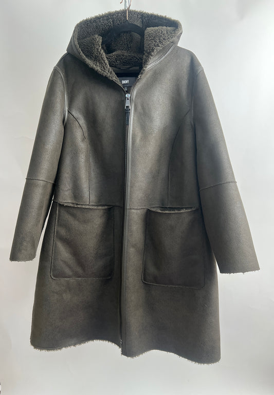 Mantel, DKNY, grün
