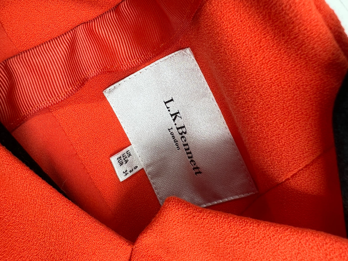 Kleid, L.K. Bennett, orange