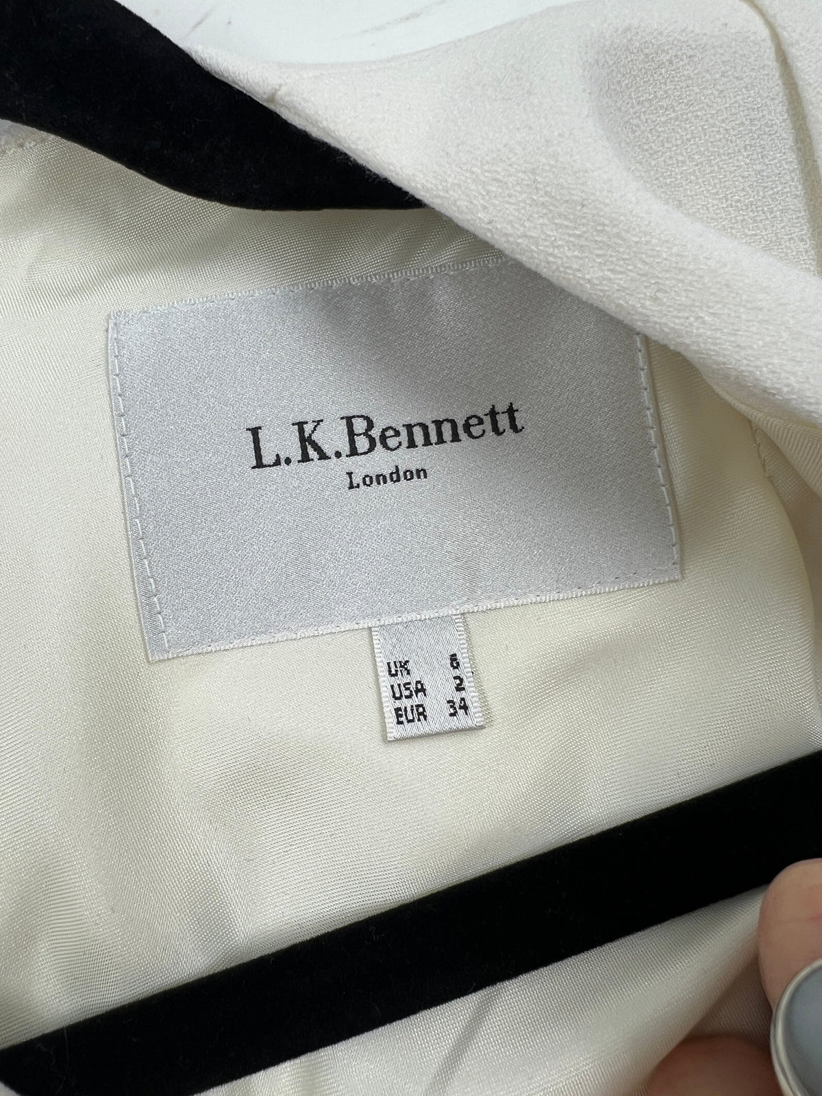 Kleid, L.K. Bennett, weiss
