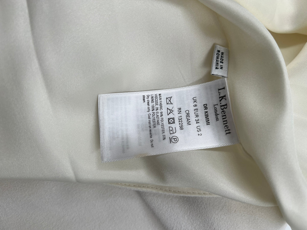 Kleid, L.K. Bennett, weiss