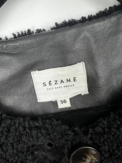 Teddyjacke, Sézane, schwarz