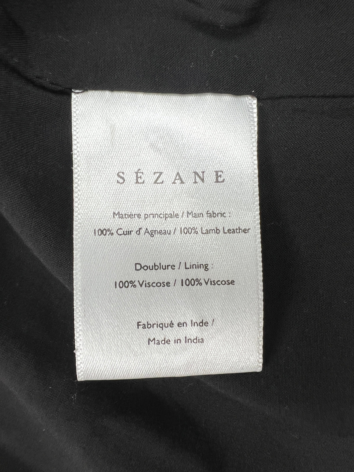 Lederrock, Sézane, schwarz