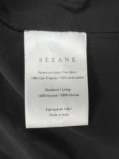 Lederrock, Sézane, schwarz