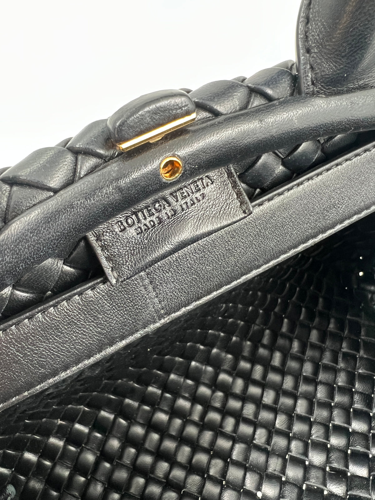 Tasche, Bottega Veneta, schwarz