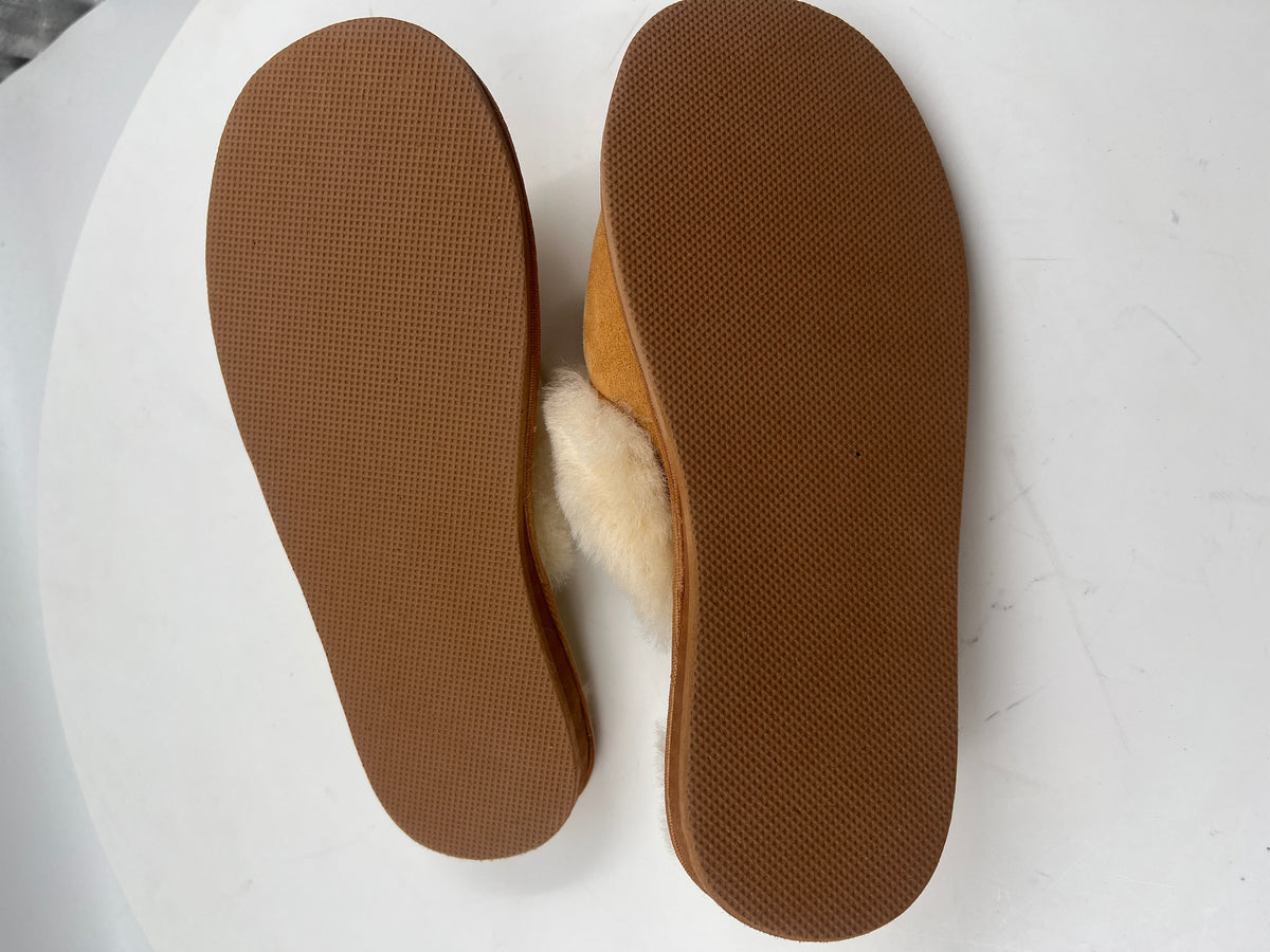 Hausschuhe, handmade, beige