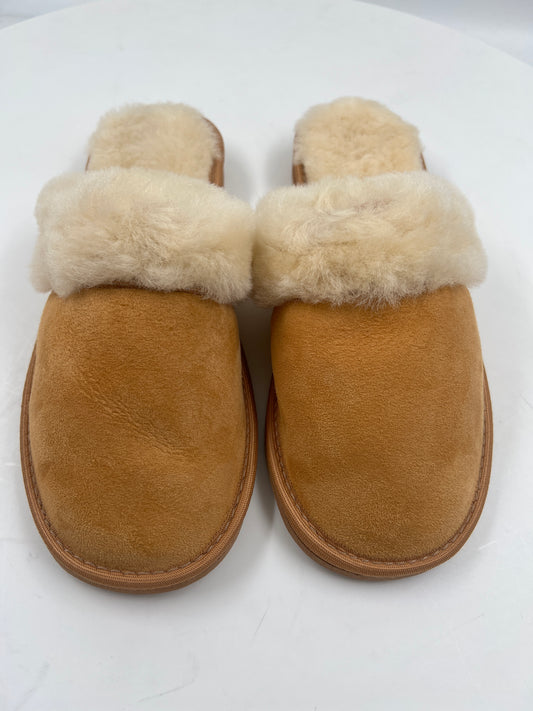 Hausschuhe, handmade, beige