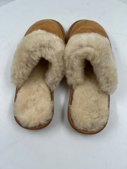 Hausschuhe, handmade, beige