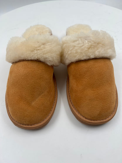 Hausschuhe, handmade, beige