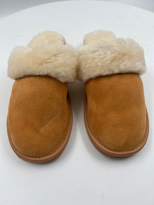 Hausschuhe, handmade, beige