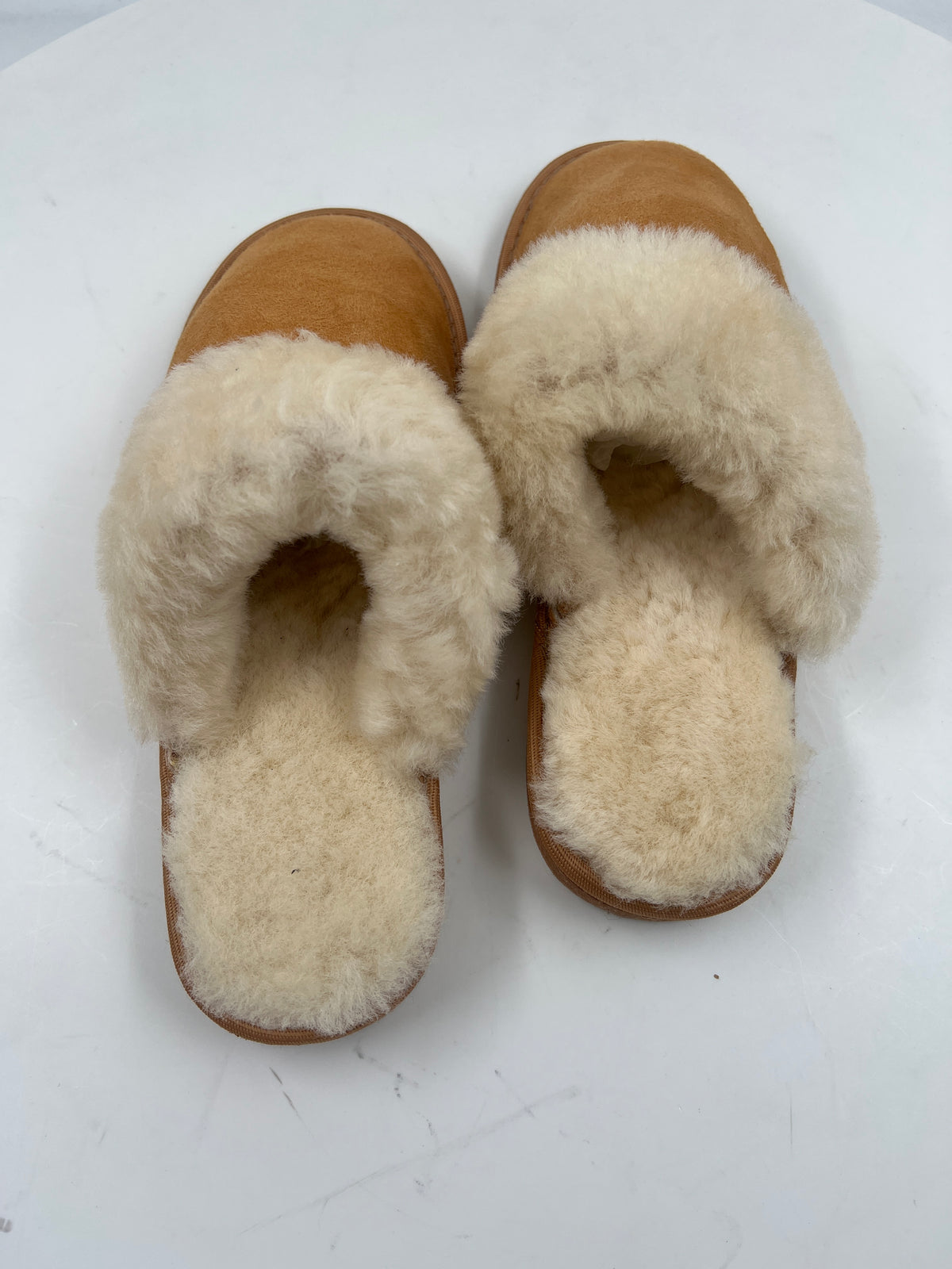 Hausschuhe, handmade, beige