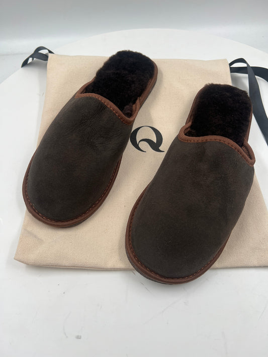 Hausschuhe, handmade, braun