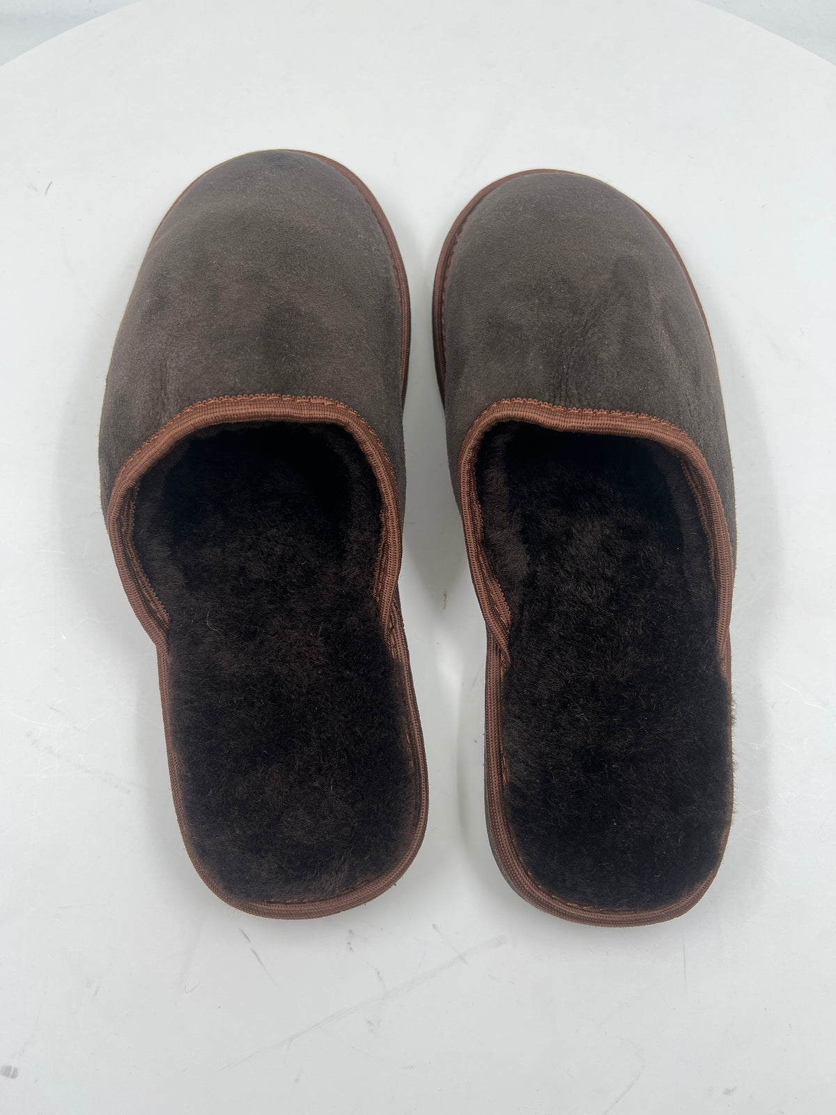 Hausschuhe, handmade, braun