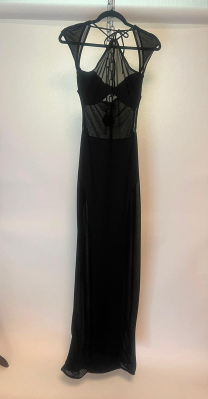 Maxikleid, Oe Collection, schwarz