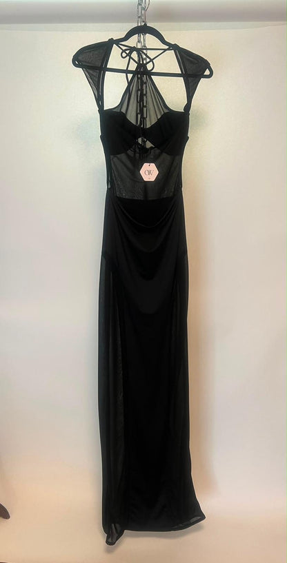 Maxikleid, Oe Collection, schwarz