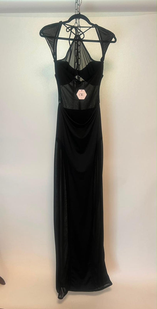 Maxikleid, Oe Collection, schwarz