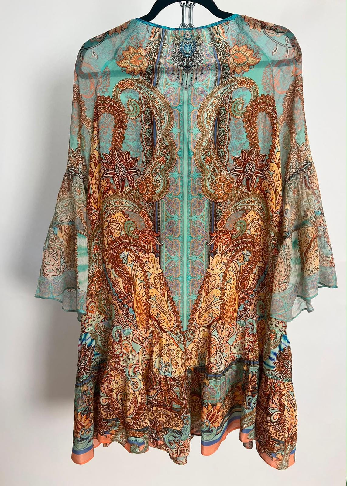 Rüschchenkleid Camilla türkis