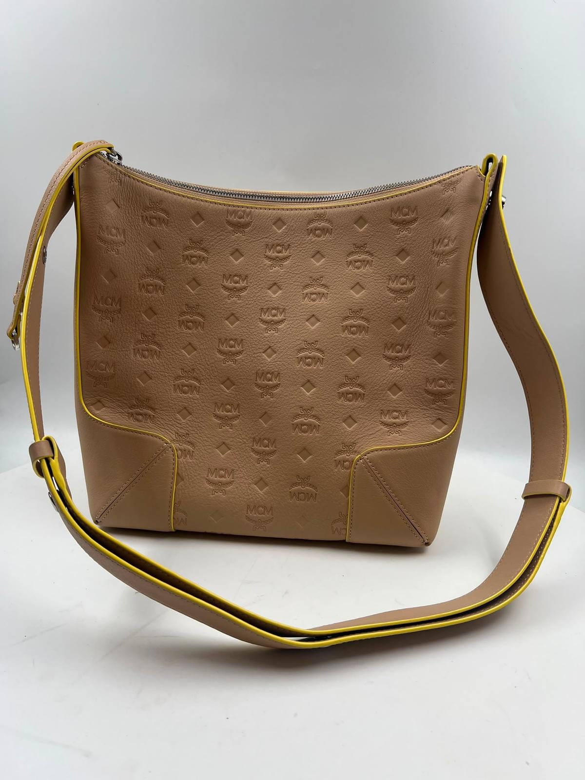 Tasche, MCM, beige/gelb